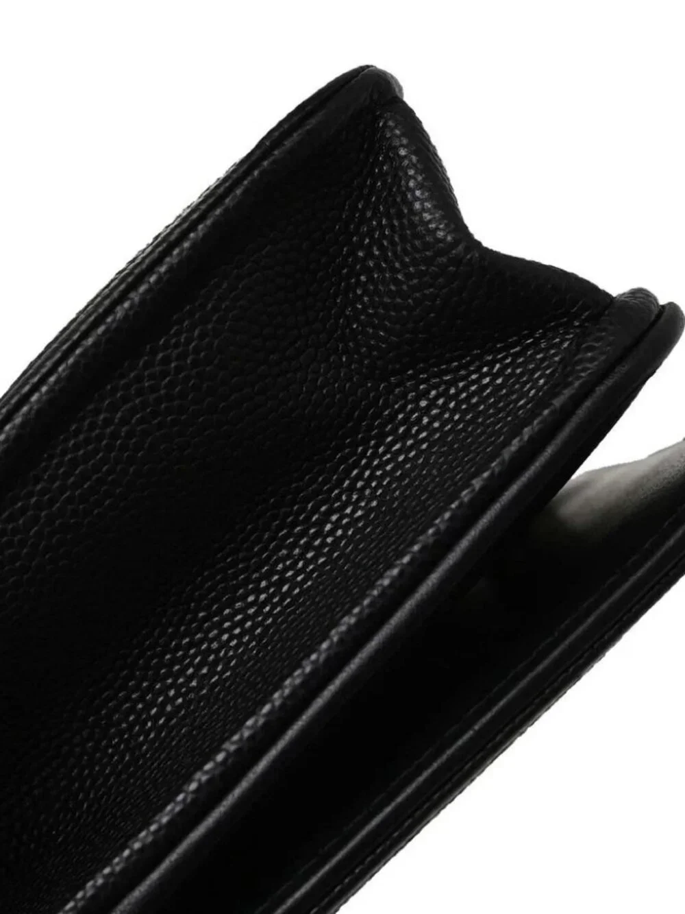 Chanel Black Calfskin Chain WOC Shoulder Bag